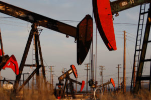 An oil field near McKittrick, California. 