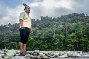 Reynaldo Santana, the King of the Naso, on the banks of the Teribe River in northwest Panama.