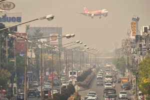 Air pollution in Chiang Mai, Thailand, last April.

