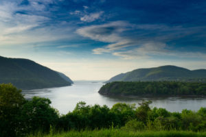 The Clean Water Act of 1972 led to a major cleanup of the Hudson River, seen here from West Point, New York.
