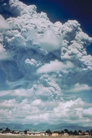 The eruption of Mount Pinatubo in the Philippines in 1991.
