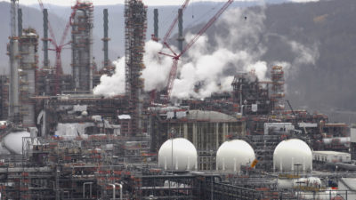 Shell's ethane cracker plant in Monaca, Pennsylvania.