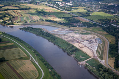 This embayment near the Wilhemsberg section of Hamburg was created to allow in river water and slightly relieve flooding.