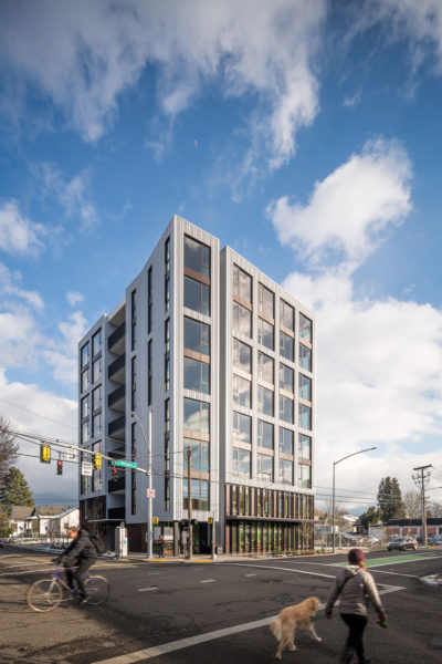 Carbon 12 in Portland, Oregon is the tallest building in the United States made with mass timber.