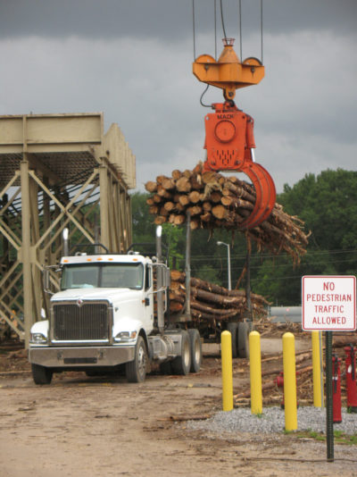 A U.S. timber processing plant that ships wood pellets to the Drax power station in Britain.