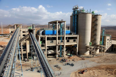 The National Cement Share Company factory in Ethiopia. 