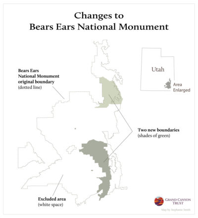 President Trump's executive order reduces the size of Bears Ears National Monument by 85 percent.