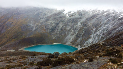 Santa Cruz Lake in the Peruvian Andes is one of several glacier-fed lakes that provide water to the city of Huaraz. 