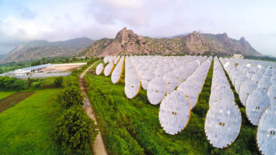 The India One Solar Thermal Power Plant in northwest India.