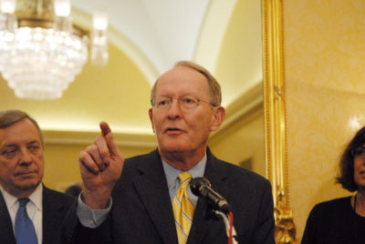 Republican Senator Lamar Alexander, chair of Senate appropriations subcommittee on energy and water development. 