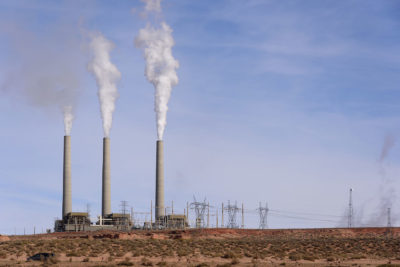 The Navajo Generating Station, a coal-fired power plant in Arizona, which stopped operating in November 2019.