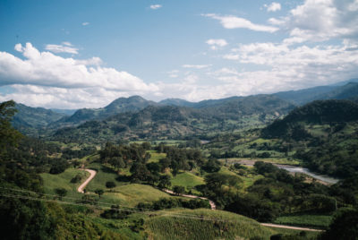 The mountains outside the village of Rio Blanco in western Honduras, where indigenous people are opposing a proposed dam.