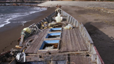 A North Korean ghost boat washed ashore along the coast of Japan.