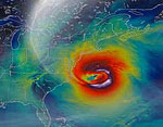 Hurricane Sandy's progression