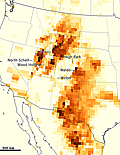 NASA Map Smoke Across U.S. West