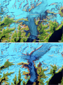 Columbia Glacier NASA Satellite