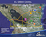 Nicaragua Canal Feasibility Study Routes