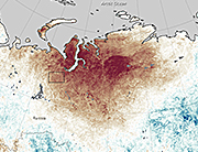 Temperature Anomalies Russia Arctic NASA 2013