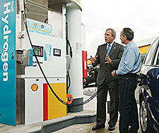 George Bush hydrogen fuel