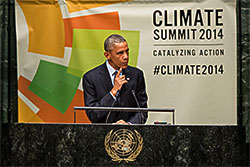 Obama at NYC climate summit