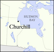 Churchill Canada Map