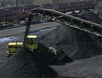 Coal pile Poland