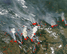 NASA Russia Wildfires 2010