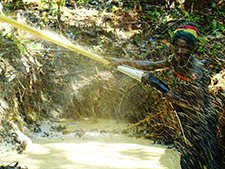 Illegal gold mining in Suriname