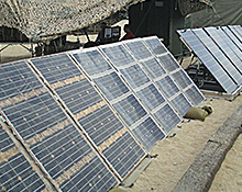 Marine Expeditionary Energy Portable greens Solar System
