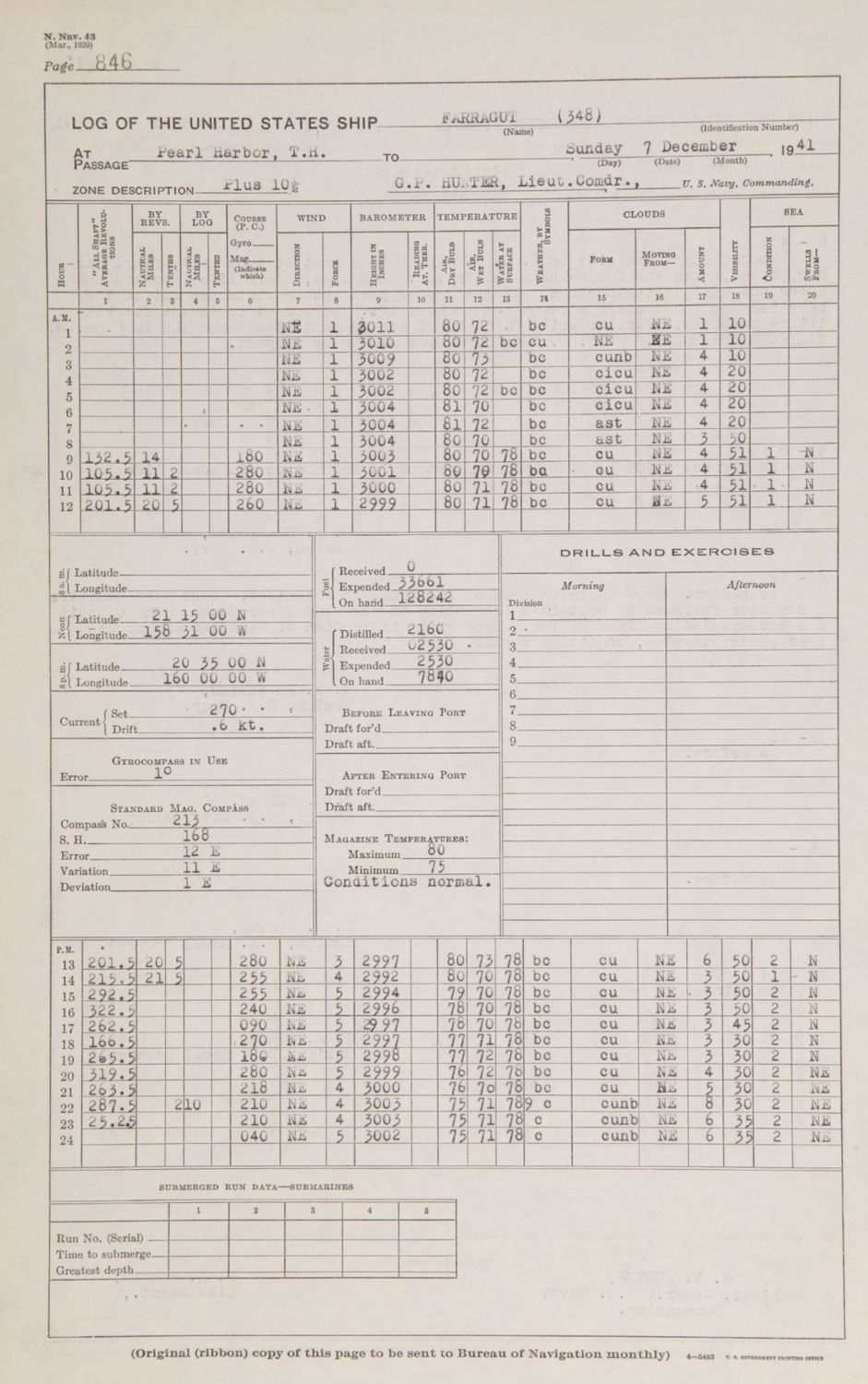 Log Books, United States Rules, Logbooks United States