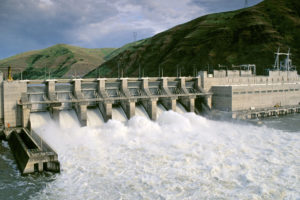 The Lower Granite Dam on the lower Snake River in southeastern Washington.