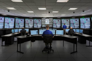 The simulator control room at NuScale Power's small modular reactor design facility in Oregon.