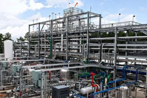 A liquid green hydrogen plant in Woodbine, Georgia.
