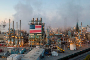 The Marathon Petroleum Corp refinery in Carson, California on April 25.
