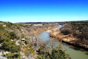 The Llano River, as it cuts through the Edwards Plateau northwest of Austin.