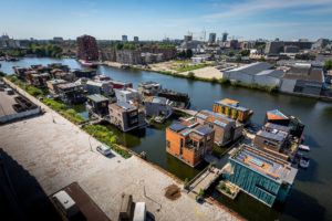 Schoonschip, a floating home development in Amsterdam.