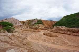 A former rare earth mining site in Longnan county, Jiangxi province.