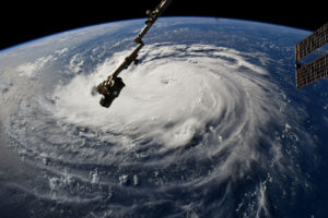 Hurricane Florence as seen from the International Space Station on September 10.