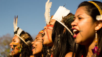 The 2019 Indigenous Women’s March in Brasília.