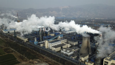 A coal processing plant in Hejin in central China's Shanxi Province