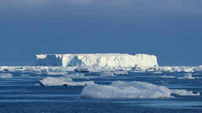 Sea ice in Crystal Sound, Antarctica.