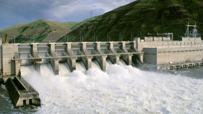 The Lower Granite Dam on the lower Snake River in southeastern Washington.