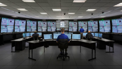 The simulator control room at NuScale Power's small modular reactor design facility in Oregon.