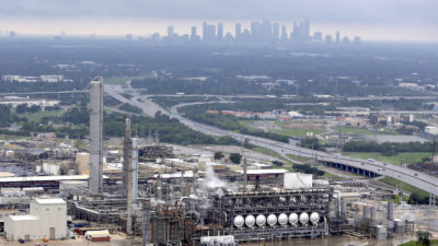 The Flint Hills Resources oil refinery near downtown Houston.