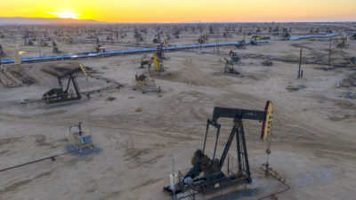 The South Belridge Oil Field in Kern County, California.