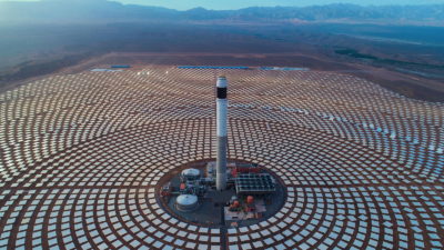 The Noor solar power station near Ouarzazate, Morocco.