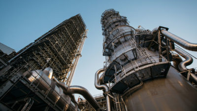 At the Petra Nova power plant in Texas, carbon capture technology reduces CO2 emissions from one of four coal-fired units.