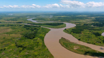 The Rufiji River delta.