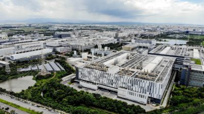 A Taiwan Semiconductor Manufacturing Company factory in Taipei.