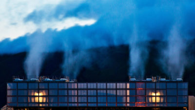 Data centers, such as Google's facility in Dalles, Oregon, generate huge amounts of waste heat.